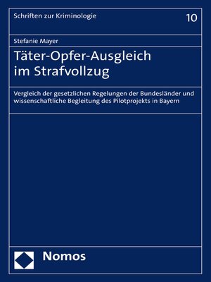 cover image of Täter-Opfer-Ausgleich im Strafvollzug